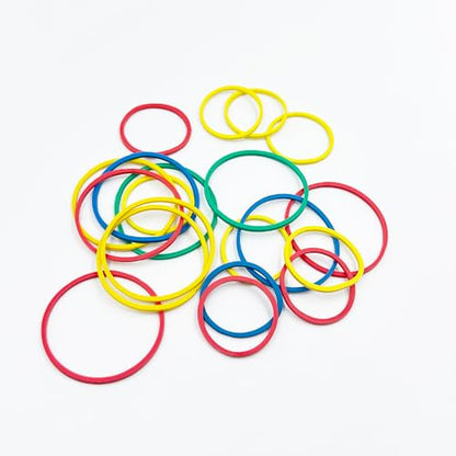 48PCS Pulley Belts Engine Drive Belt Rubber Transmission Belt for RC Car Robot DIY Model Toy Accessories (48PCS Mix Color) - style: 48PCS Mix Color
