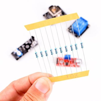 kuman Compatible For Arduino Raspberry pi Sensor kit, 37 in 1 Robot Projects Starter Kits with Tutorials Compatible for Arduino RPi 3 2 Model B B+ K5