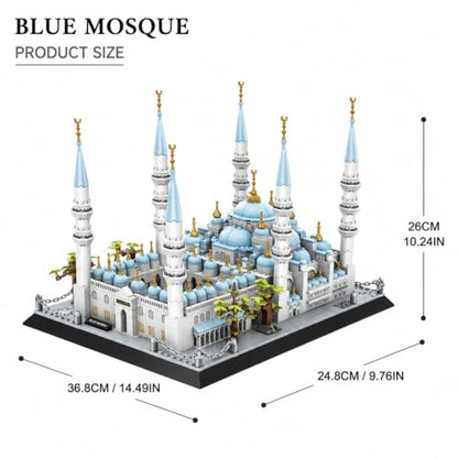 1129Pcs Blue Mosque Istanbul Building Set World Landmark Architecture Model Collectible Toy for Kids and Adults - color: Blue Mosque