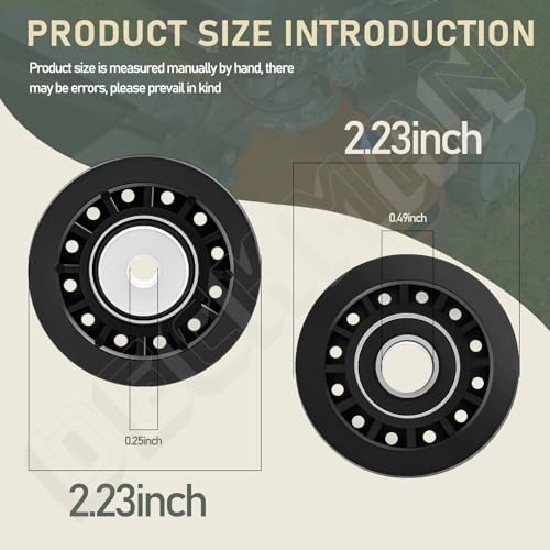 Lawn Mower Idler Pulley 587973001 587969201 for Husqvarna J-onsered Mower - style: 2 x 587973001 Pulley & 1 x 587969201 Pulley