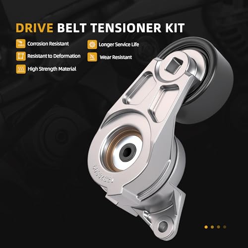 Belt Tensioner Serpentine Belt Idler Pulley Kit for GMC Acadia 2007-2012 - size: for Acadia/Traverse/Enclave 2008-2018