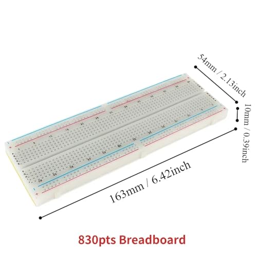 140pcs Solderless Flexible Breadboard 830Tie + 140pcs Connecting Line Cables - color: 1pcs830TieBreadboard-LineCable140pcs