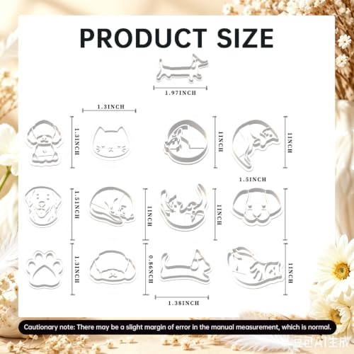 13PCS Cat & Dog Polymer Clay Cutters Set - color: Dachshund-13pcs