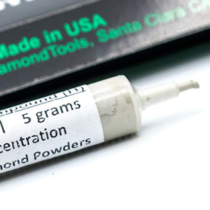 TechDiamondTools Diamond Lapping Paste Polishing Compound USA Made 800 Grit Mesh 12-25 Micron Lapping Compound for Rock Glass Metal Jewelry Resin Marble with High Concentration of Diamond Powder - size: 800 grit / 12-25 micron