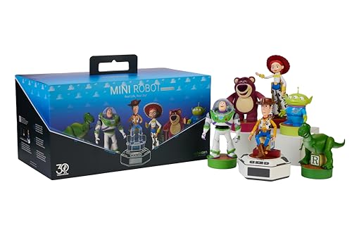 Robosen MINI Robot, Toy Story Series, 30th Anniversary Collector's Set, Smart Toy, Digital Drive Base with 4-Axis Controls, Buzz, Woody, Lotso, Rex, Jessie, Alien