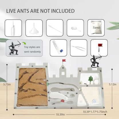Ant Farm for Kids, Large Ant Farm Castle Kit with Sand and Accessories