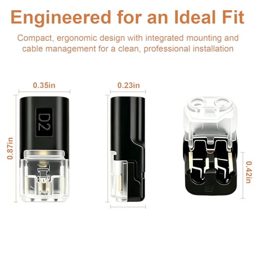 Double Wire Plug Low Voltage Wire Connectors with Locking Buckle