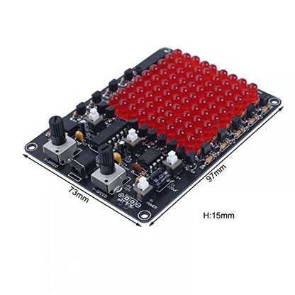 ICSTATION LED Chasing Soldering Project, LED Soldering Learning Kit with Knob Control 81 LEDs Soldering Practice Board for College STEM Electronics Education