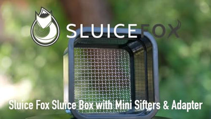 Sluice Fox mini Classifier Screen Gold panning Kits, Stainless Steel Screen mesh sifting Sieve Prospecting and gem Sorting; Shark Tooth sift Sifter - color: #10 Mesh Screen (100 holes per sq.in.) Black