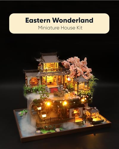 DIY Miniature House Kit Dollhouse Kit for Adults Chinese Wonderland - color: Wonderland