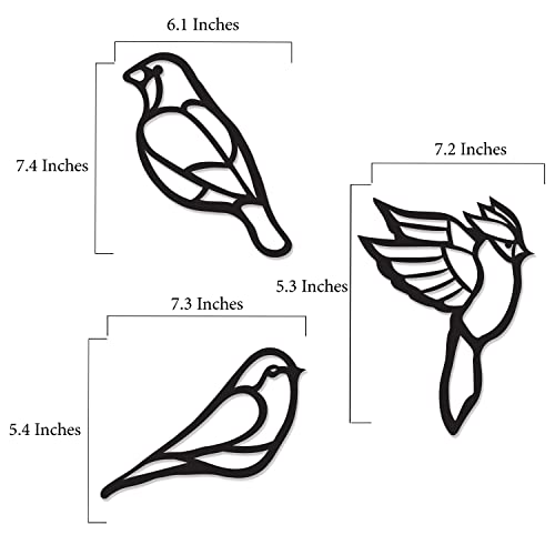 VHALE Suncatchers Craft 3 Sets (9 Cutouts) w Tissue Papers Stained Glass Effect Paper Sun Catcher Kit, Window Art, Classroom Crafts, Creative Art Projects, Kids Party Favors (Bird) - style: Bird