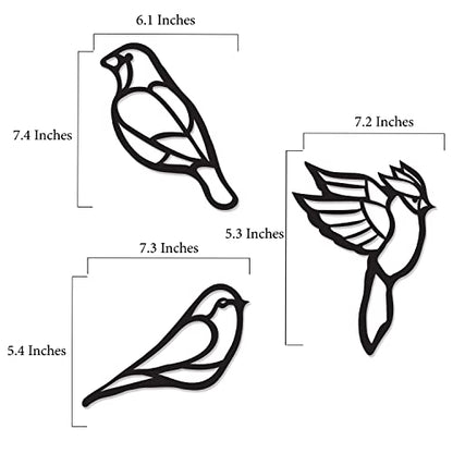 VHALE Suncatchers Craft 3 Sets (9 Cutouts) w Tissue Papers Stained Glass Effect Paper Sun Catcher Kit, Window Art, Classroom Crafts, Creative Art Projects, Kids Party Favors (Bird) - style: Bird