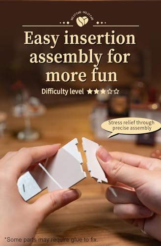 Rowood DIY Miniature House Kits for Adults-NO.17 Cafe - style: NO.17 Café
