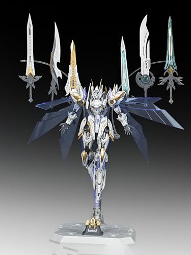 Funtasy Planet SNAA 1/144 Mecha Model Kit -Divine Invoker Percival Awakening Deluxe Edition - Articulated Action Figure Building Kit, Sovereign Sword Array, Gift for Adults & Teens - color: Percival