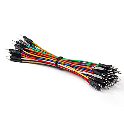 Chanzon 40pcs 10cm Male to Male Header Jumper Wire Dupont Cable Line - color: (1) Male to Male (40pcs), size: 10CM