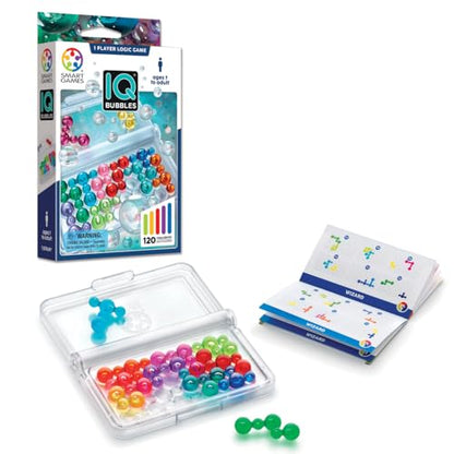 SmartGames IQ Bubbles Case Pack (12 Games) – Travel Logic Puzzle with 120 Challenges – Bulk STEM Brain Teaser Set for Classrooms, Schools, Camps & Corporate Events – Ages 6+