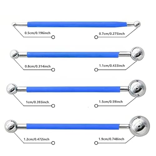 18Pcs Clay Sculpting Tool Set, Polymer Clay Kit with Ball Stylus Pens, Silicone Sculpting Brushes & Detail Carving Tools, Professional Pottery Modeling Tools for Clay, Ceramic & DIY Crafts - color: 18Pcs
