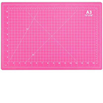 anezus Self Healing Cutting Mat for Rotary Cutting, 17.8" x 11.9", Pink - color: Pink, size: 17.8"L x 11.9"W