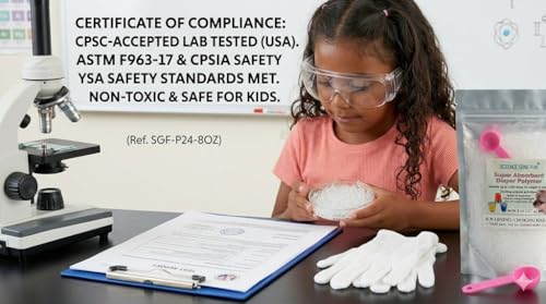 Super Absorbent Polymer Science Kit - 8oz of Water Gel Crystals for Amazing STEM Experiments, Classroom Projects & Sensory Play - The Perfect Educational Kid's Gift