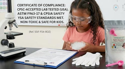 Super Absorbent Polymer Science Kit - 8oz of Water Gel Crystals for Amazing STEM Experiments, Classroom Projects & Sensory Play - The Perfect Educational Kid's Gift