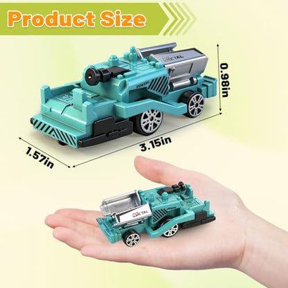 12 Pack Diecast Construction Toys, Mini Colorful Alloy Model Cars for Kids - color: Colorful