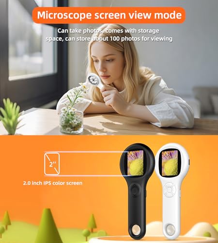 Microscope for Kids, Mini Pocket Handheld Kid Microscope for Toddlers, Educational Science Kit Toys, Christmas Birthday Gifts Toys for 3 4 5 6 7 8 9 10 Year Old - Panda - color: Panda