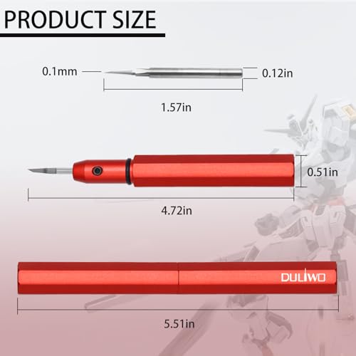 Model Scriber Tool 0.10mm Tungsten Steel Chisel - style: red+0.1mm