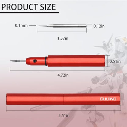 Model Scriber Tool 0.10mm Tungsten Steel Chisel - style: red+0.1mm