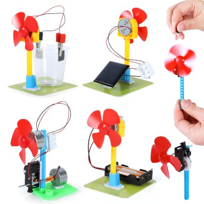 5 Ways to Build a Fan, STEM Science Kits, Electric Circuit Experiments