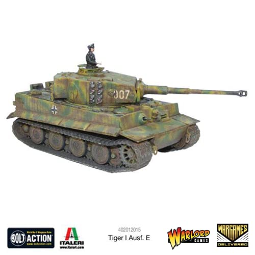 Wargames Delivered - Warlord Games Tiger I Ausf. E German Army Bolt Action 28mm Miniatures - WW2 Tank Model Kit - color: Tiger I Ausf. E