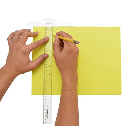 Westcott ‎JR-12 Small Plastic T-Square for Drawing, DIY, Crafts, 12In/30cm - size: 12 inches
