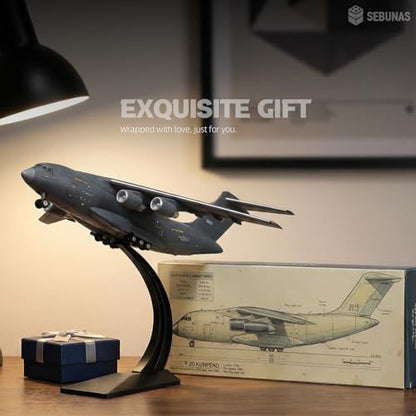 1:100 Scale Y-20 Transport Aircraft Quick Assembly Model Kit - color: 3.y-20