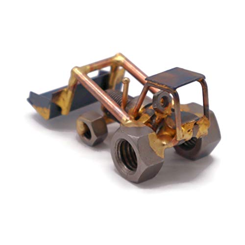Front Loader Collectible Handmade Metal Art Figurine, Desk Accessories, Trophy, Boss Gift, Home Office Décor, Construction Worker Gift - style: Front Loader