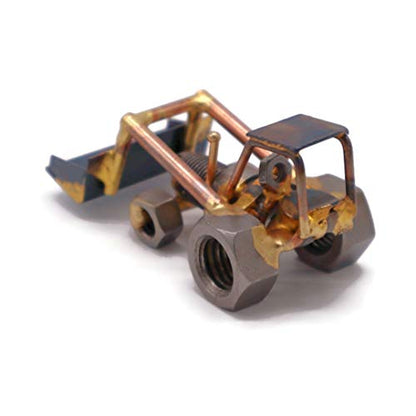 Front Loader Collectible Handmade Metal Art Figurine, Desk Accessories, Trophy, Boss Gift, Home Office Décor, Construction Worker Gift - style: Front Loader