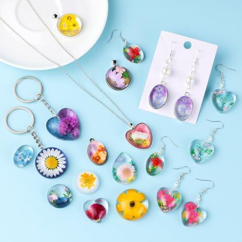 LET'S RESIN Cabochon Gems Resin Molds, 36-Cavity Jewelry Making Kit