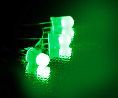 100pcs Ultra Bright 5mm LED Light Emitting Diode Diffused Green - color: 5mm Green 100pcs