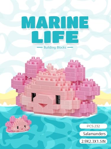 Salamanders Cute Sea Animals Creature Building Toy Marine Life - style: Salamanders