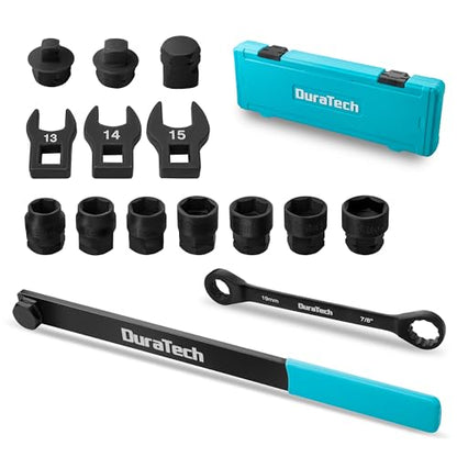 DURATECH 15-Piece Universal Ratcheting Serpentine Belt Tool Set