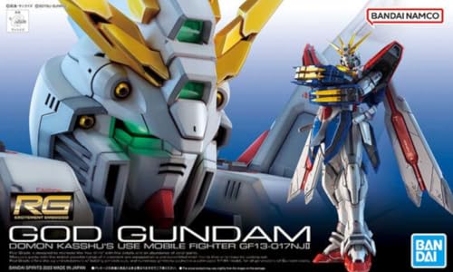 Bandai Hobby - Mobile Fighter G Gundam - #37 God Gundam, Bandai Spirits RG 1/144 Model Kit