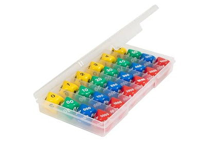 edxeducation Jumbo Place Value Dice, Classroom Set of 24, Multicolored