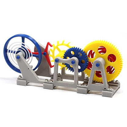 MagicTech 3D Printing Making Tourbillon Escapement Structure Clock Imitation Movement Model Wind-up by Toy Models JY09 - size: 9.84 x 1.57 x 3.93 Inch