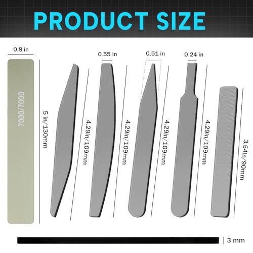 Honoson 25 Pack Hobby Model Polishing Hand Files Tool Set 5 Pcs Glass Polishing Files and 20 Pcs Sanding Sticks Metal and Wood Sanding Tool for Model Craft(Low Grits Rating,Classic Style) - style: Classic Style