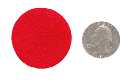 Playfully Ever After Red Craft Felt Circles (1.5 Inch - 94pc) - size: 1.5 Inch - 94pc