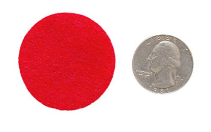 Playfully Ever After Red Craft Felt Circles (1.5 Inch - 94pc) - size: 1.5 Inch - 94pc
