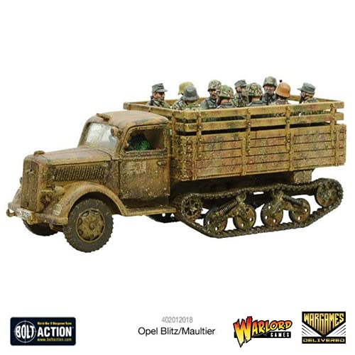 Wargames Delivered - Warlord Games Bolt Action: Tank War - Opel Blitz/Maultier, World War Two Miniatures, 28mm Scale Tank Model for Miniature Wargaming - color: Opel Blitz/Maultier