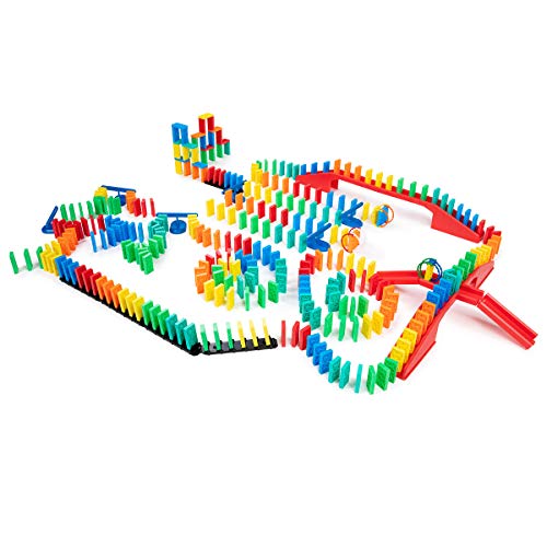 Bulk Dominoes Kinetic Domino Kit | Dominoes Set, STEM STEAM Small Toys, Family Games for Kids, Kids Toys and Games, Building, Toppling, Chain Reaction Sets (331pc) - style: Mastermind 331pc