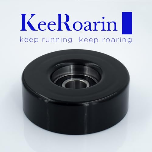 Belt Idler Pulley, 38001 Belt Tensioner Pulley Compatible with Select Ford, Toyota, GMC, Chevrolet, etc Models. Automotive Replacement Idler Pulleys by KeeRoarin - size: 38001 - Universal