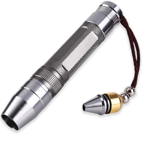 JINGYAN Professional Gemstone Flashlight - 3-in-1 Light Source (365nm Ultraviolet/Yellow/White) for Diamond, Jade & Jewelry Appraisal, Rechargeable Handheld Torch with Multifunctional Two Lamp Heads