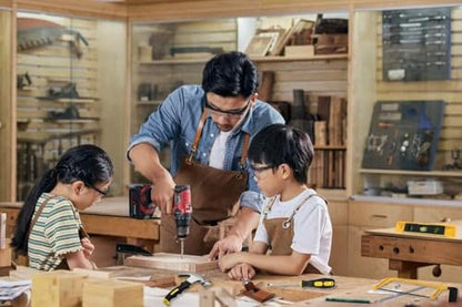 Kids Real Tools Set,Children's Tool Set, Kids Construction Tool Kits DIY Toy with Real Hand Tools, Beginner Woodworking Tools, Kids Tool Bag & Hammer & Hand Saw, Learning Gift for Boys Girls