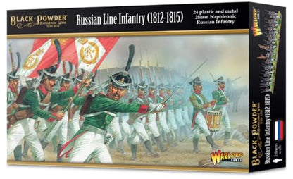 Warlord Games Russian Line Infantry 1812-1815 - 28mm Scale Plastic Miniatures for Black Powder Highly Detailed Napoleonic Era for Table-top Wargaming